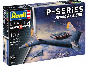 Revell - Arado AR555, Plastic ModelKit letadlo 03790, 1/72