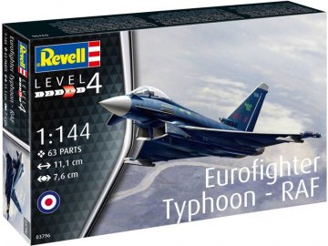 Revell -  Eurofighter Typhoon, Plastic ModelKit letadlo 03796, 1/144