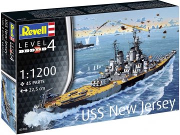 Revell - USS New Jersey, Plastic ModelKit loď 05183, 1/1200