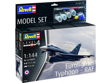 Revell - Eurofighter Typhoon, ModelSet letadlo 63796, 1/144