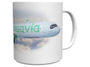 Ceramic mug Transavia Airbus A321neo, 330 ml
