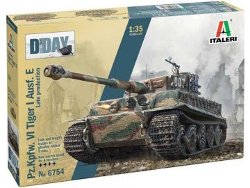 Italeri - Pz.Kpfw.VI Tiger I Ausf.E late prod., Model Kit tank 6754, 1/35