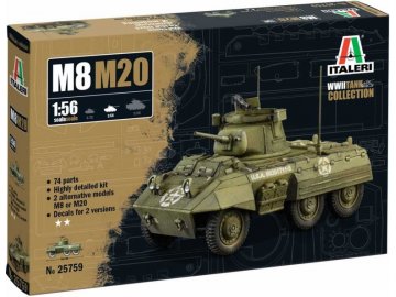 Italeri - M8/M20, Model Kit military 25759, 1/56