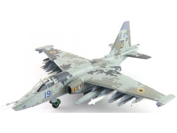 hobbymaster ha6110 sukhoi su25m1 frogfoot lt col zhybrov low vis scheme blue 19 299th tactical aviation brigade ukraine af feb 2022 w2 x kh 25ml 4 x s 24b xed 195971 0