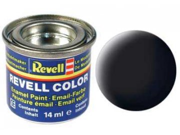 Revell - Barva emailová 14ml - č. 8 matná černá (black mat), 32108