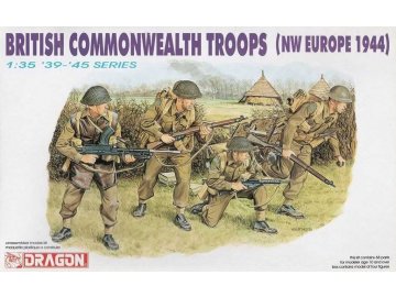 Dragon - figurky british commonwealth troops (NW EUROPE 1944), Model kit 6055, 1/35
