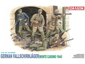 Dragon - figurky němečtí fallschirmjager, Monte Cassino 1944, Model Kit figurky 6005, 1/35