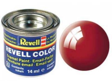 Revell - Barva emailová 14ml - č. 31 leská ohnivě rudá (fiery red gloss), 32131