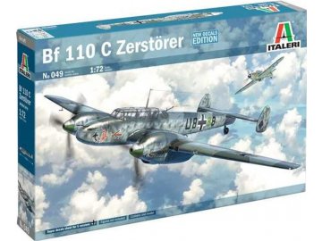 Italeri - Bf-110 C3/C4 Zerstörer, Model Kit letadlo 0049, 1/72