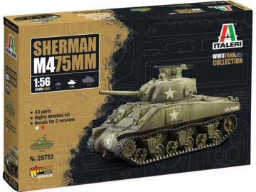 Italeri - M4 Sherman 75mm, Model Kit tank 25751, 1/56