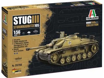 Italeri - Sd. Kfz. 142/1 Sturmgeschütz III, Model Kit military 25756, 1/56