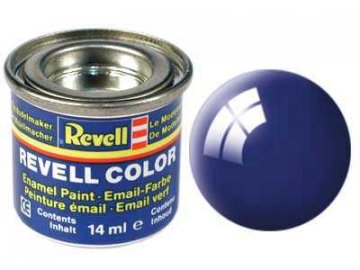 Revell - Barva emailová 14ml - č. 51 lesklá ultramarínová modrá (ultramarine-blue gloss), 32151