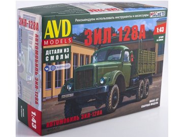 AVD Models -  ZIL-128, flatbed truck, Model Kit 1616, 1/43