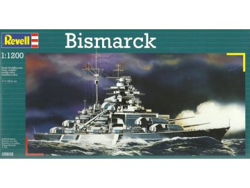 Revell - bitevní loď Bismarck, Kriegsmarine, ModelKit 05802, 1/1200