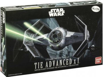 Revell - Star Wars-TIE Advanced, Plastic ModelKit BANDAI SW 01214, 1/72