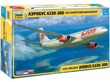 Zvezda - Airbus A330-300, Model Kit letadlo 7044, 1/144