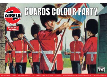 Airfix - figurky Guards Colour Party, Classic Kit VINTAGE figurky A00702V, 1/76