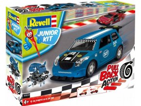 Revell -  Pull Back Rallye Car - modré, Junior Kit 00834, 1/20