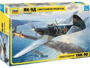 Zvezda - YAK-9 Soviet fighter, Model Kit letadlo 4815, 1/48