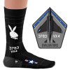 heel tread sock f4 bb pair of fighter jets socks iconic squadrons f4 phantom black bunny xf0 210077 0