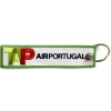 MegaKey - přívěsek  "TAP Portugal" - oboustranný, tkaný, 13 x 3 cm