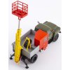 AIST - GAZ-52, teleskopický zvedák na nákladní automobil TVG-15(52), khaki-šedá, 1/43