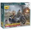 Zvezda - motocykl BMW R12, Wargames (WWII) 6142, 1/72