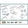 Italeri - Light Infantry Weapons Accessory Set, Model Kit 6421, 1/35