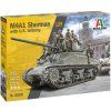 Airfix - M4A1 Sherman mit US-Infanterie, Modellbausatz 6568, 1/35