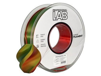 Prof. Lab Silk PLA Tri Color Red Yellow Green