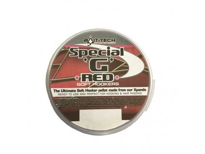 Bait-Tech měkčené pelety Soft Hookers Special G Red 6 mm 180 ml