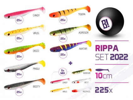 Sada nástrah BOMB Rippa barvy 2022 10cm / 225ks