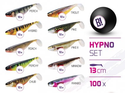 Sada nástrah BOMB Hypno 13cm / 100ks