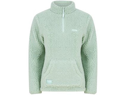 Navitas Mikina Womens Sherpa Pullover Light Green 2XL
