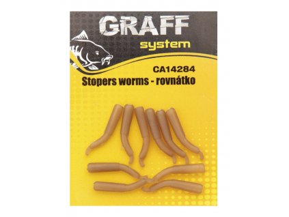 Graff Rovnátko Stopers Worms 10ks Hnědé