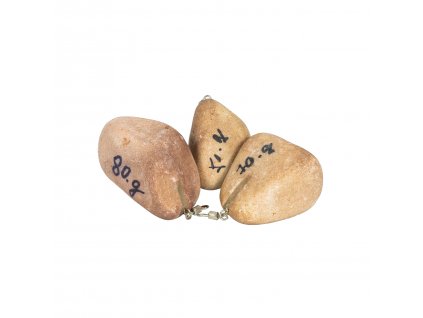 Mikbaits kamenné zátěže - Kamenná zátěž s obratlíkem 90g