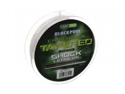 CarpPro ujímané návazce Blackpool Tapered Shock Leader