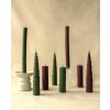 Sada 4ks sviečka zelená stredná hrubá