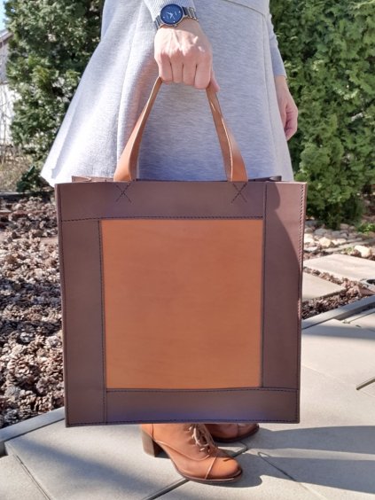 Kožená kabelka Cadro velká