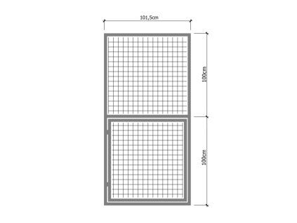 VOLIÉROVÝ RÁM S DVEŘMI 100CM