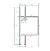 HLINÍKOVÝ PROFIL HPU2 20x20x1,5mm PŘÍRODNÍ 2