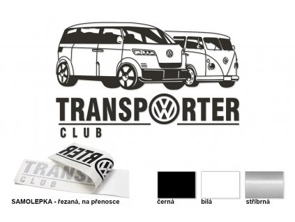 Samolepka na boční sklo - pravá, Transporter club