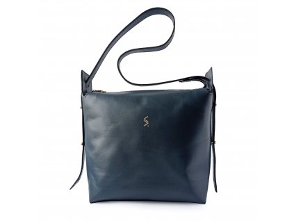Kožená kabelka shoulder bag Ingrid old navy blue front