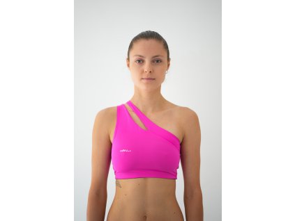One shoulder bra PINK