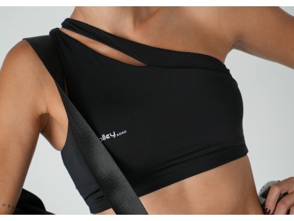 One shoulder bra BLACK