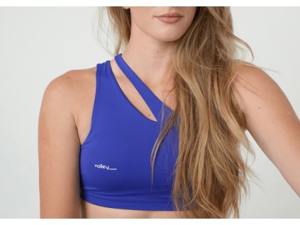 One shoulder bra DARK BLUE