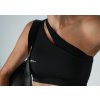 One shoulder bra BLACK