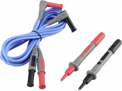 VOLTCRAFT MSL-504 měřicí kabel zástrčka 4 mm zkušební hroty 1.20 m modrá 1 ks