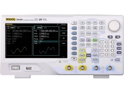 Rigol DG4202 Arbitrární generátor funkcí 0.000001 Hz - 200 MHz 2kanálový sinusový, obdélníkový, pulz, šum, arbitrární, trojúhelník