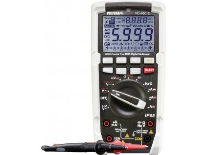 VOLTCRAFT VC-460 E multimetr, ochrana proti tryskající vodě (IP65), CAT III 1000 V, CAT IV 600 V, displej (counts) 6000, VC-460 E